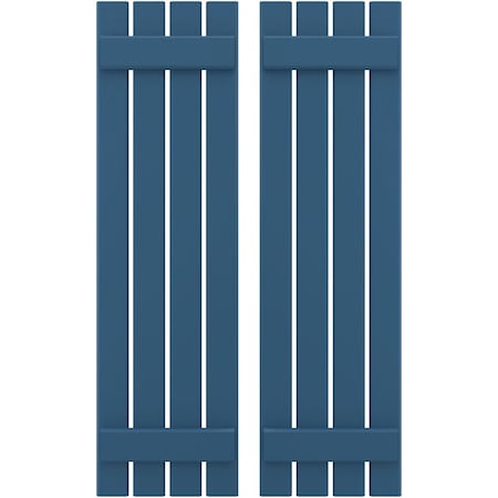 Americraft 4-Board (2 Batten) Exterior Real Wood Spaced Board-n-Batten Shutters, ARW101SB415X68HBH